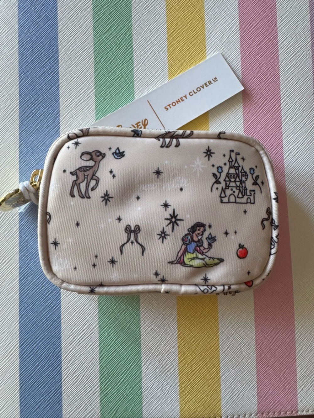 Stoney Clover Lane x Disney Snow White Micro Pouch - Cream